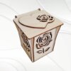 جعبه هدیه گل رز