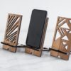 استند موبایل چوبی در ۳ طرح مختلف