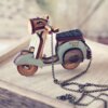 گردنبند سه بعدی طرح موتور سیکلت