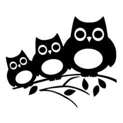 تابلو دیواری طرح جغد 888
