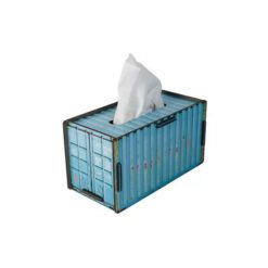 جعبه دستمال کاغذی طرح کانتینر TH_49515 آبی