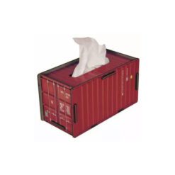 جعبه دستمال کاغذی طرح کانتینر TH_49515 قرمز