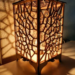 چراغ رومیزی چوبی