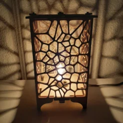 چراغ رومیزی چوبی