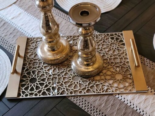 سینی طرح گره هندسی مدل TH_11693 4444