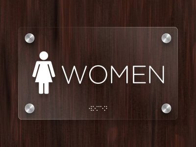 تابلو WC زنانه مدل TH_83168