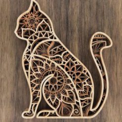 تابلو سه بعدی گربه مدل TH_72119 99