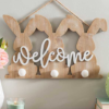 جا کلیدی WELCOME طرح خرگوش مدل TH_37585 🐰 5