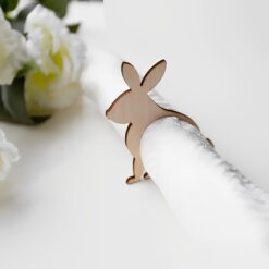 حلقه دستمال سفره طرح خرگوش مدل TH_42364 🐰