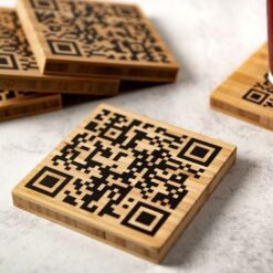 زیر لیوانی طرح QR CODE مدل TH_16329 9