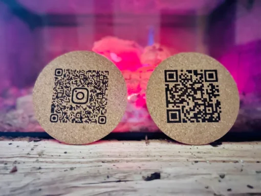 زیر لیوانی طرح QR CODE مدل TH_61386 888