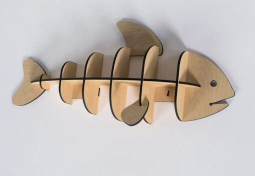 شلف دیواری طرح ماهی مدل TH_31625