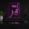 تابلو نئون فلکس طرح نیمرخ مدل TH_17657 7