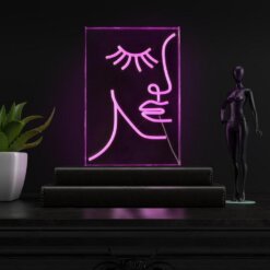 تابلو نئون فلکس طرح نیمرخ مدل TH_17657 7