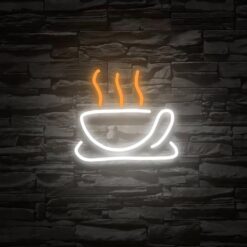 تابلو نئون طرح فنجون مدل TH_18229