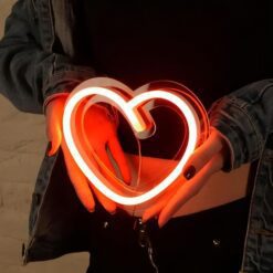 تابلو نئون طرح قلب مدل TH_58112