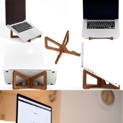 استند پایه لپ تاپ چوبی مدل TH_78625